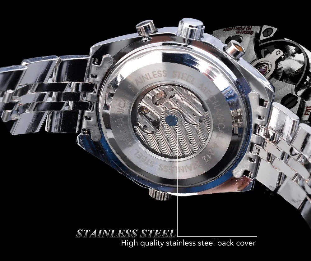 High-End Men's Watch Functionally Practical Mechanical Timepiece Made of Stainless Steel - Zenflow Active