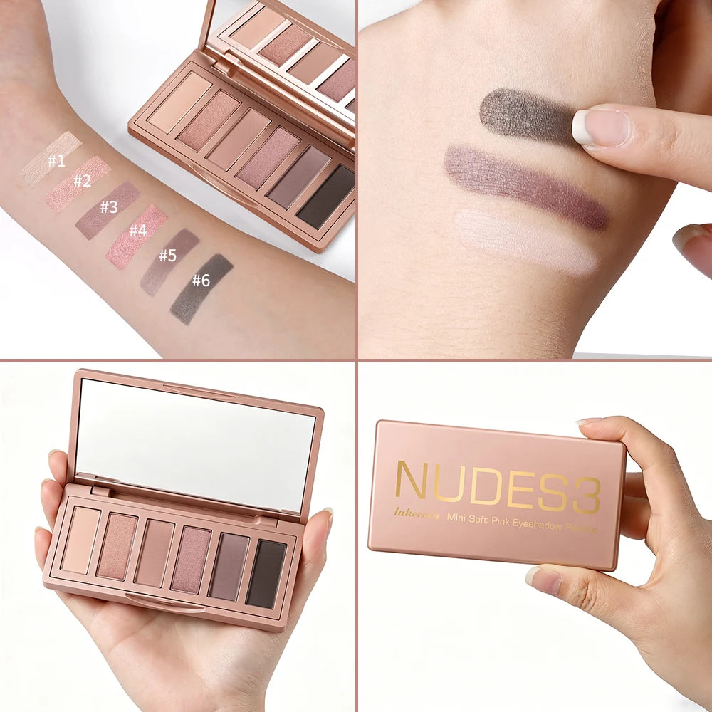 Eyeshadow Palette Long-Lasting Eye Makeup Rich Pigment Neutral Shades Blendable Color Matte Nudes Eyeshadow Palette Woman Makeup - Zenflow Active