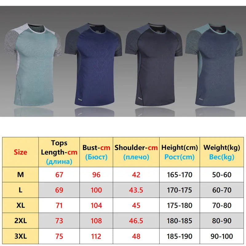 Men's Gym/Running/Jogging Short Sleeve Patchwork Print - Zenflow Active