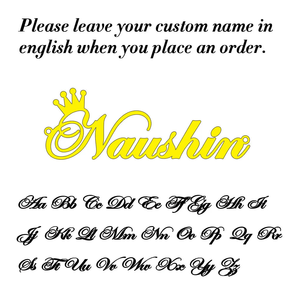 Personalised Gold Name Necklace with Box Chain Custom Name Necklace Handmade Jewellery Personalised Birthday Gift for Her Mom - Zenflow Active