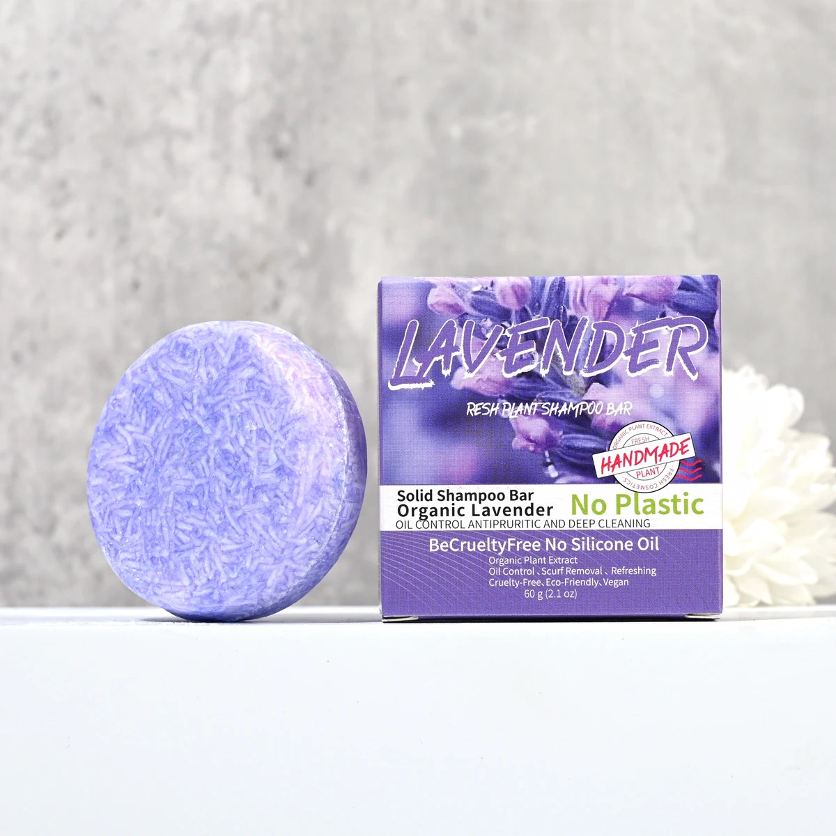 60g Lavender Shampoo Bar - Zenflow Active