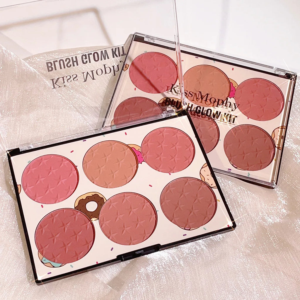 6-Color Blush Palette - Zenflow Active