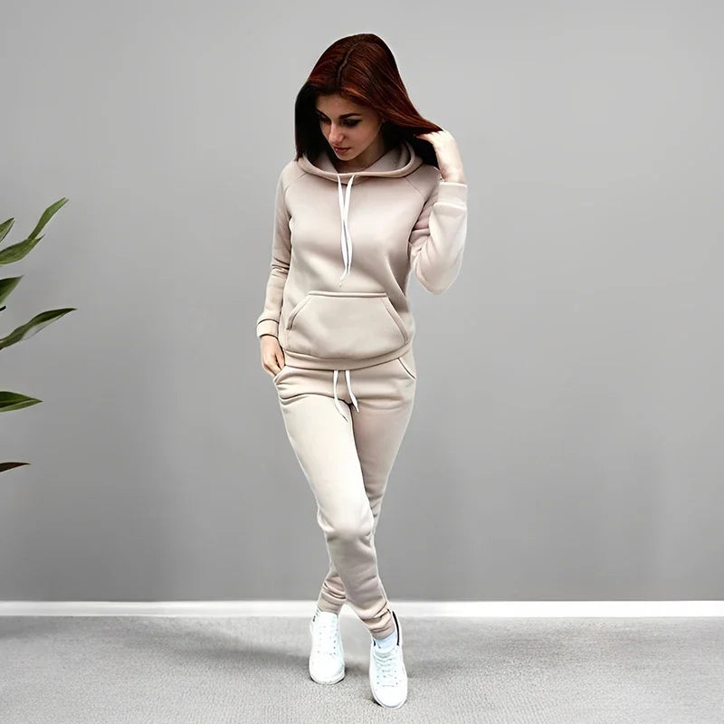 Women’s Hooded Sweatshirt and Joggers Set Zenflow Active