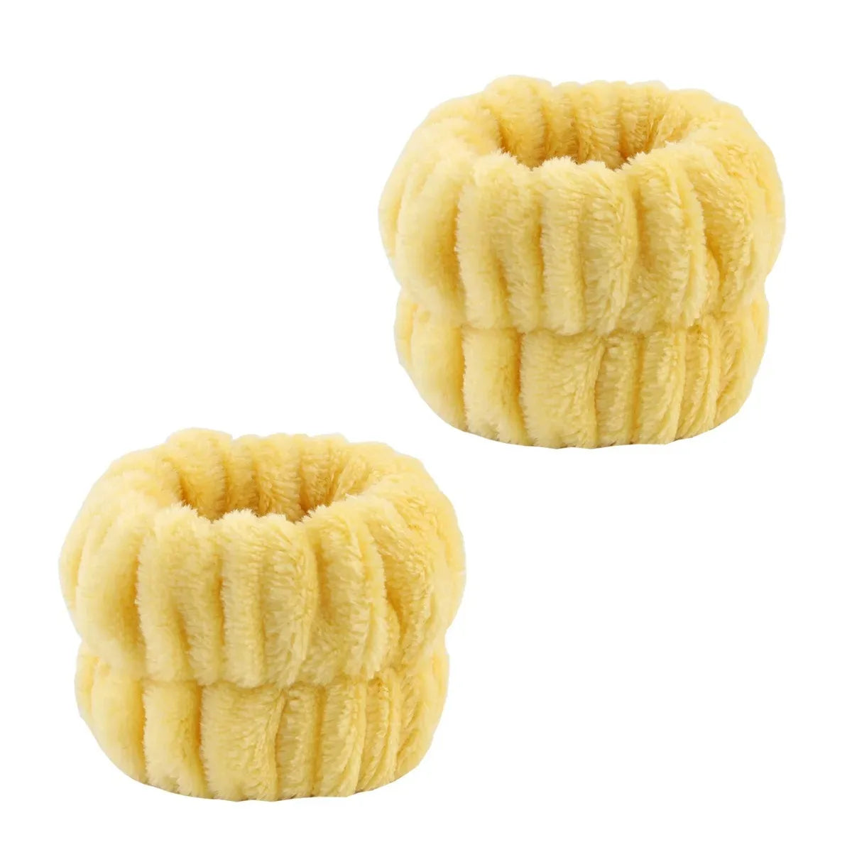 Bow Headband & Wristband Set | Soft Coral Fleece Hair Band for Washing, Yoga & Skincare - Zenflow Active