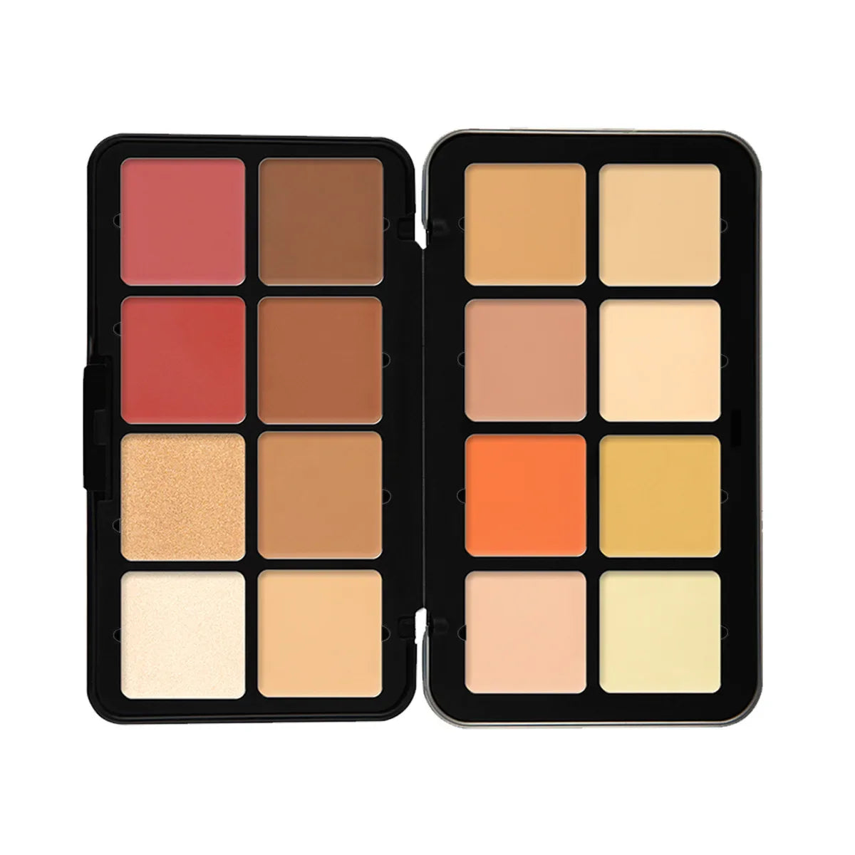 Iron Box Cream Blush & Concealer Palette – 12-Colour Matte & Pearlescent 2-in-1 - Zenflow Active