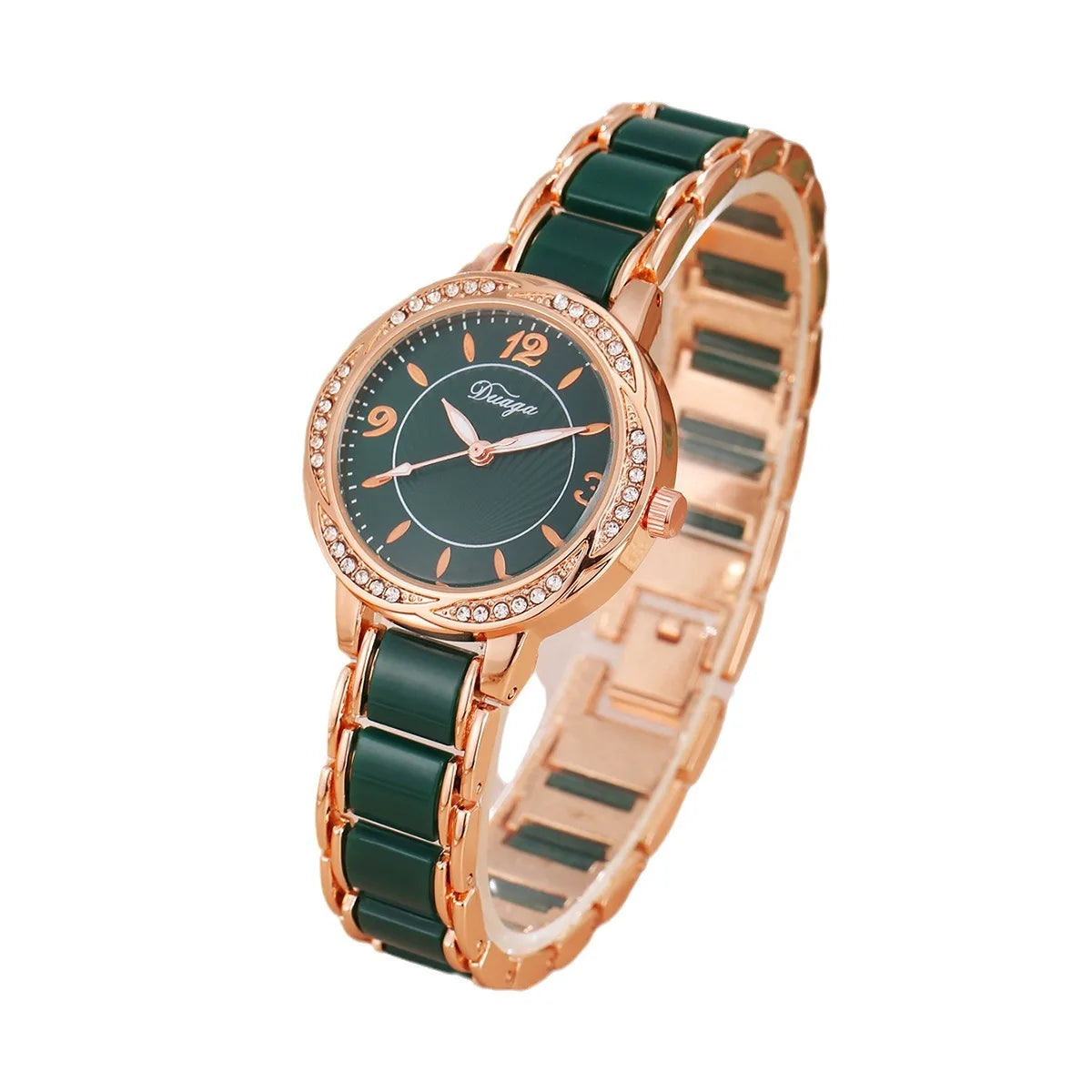 Women's Bracelet Quartz Watch — Roman Numeral Dial, Stainless Steel, Elegant Fashion Style - Zenflow Active