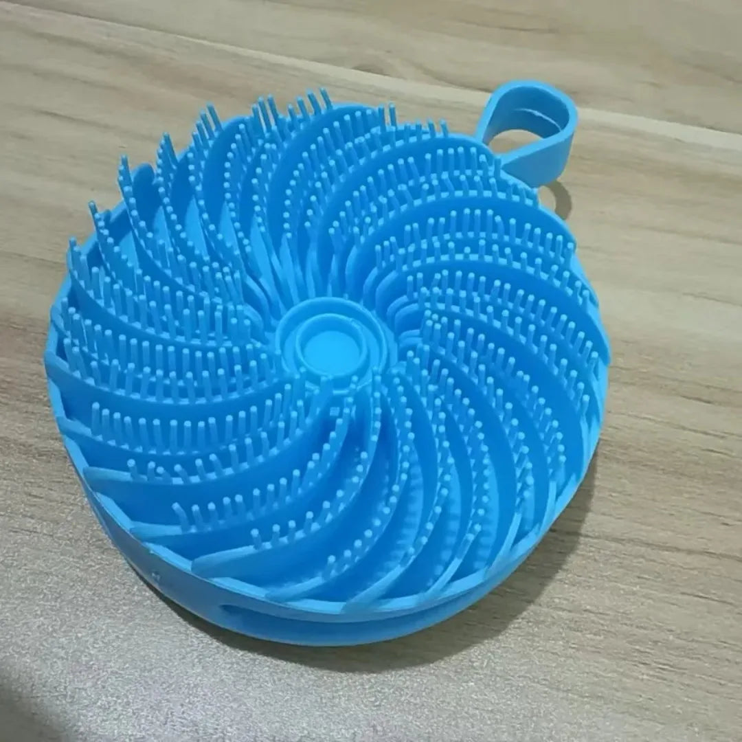 Silicone Body Scrubber Brush | Soft Exfoliating Shower Massage Tool – 105g - Zenflow Active
