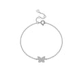 ANDYWEN Women 925 Sterling Silver Clear Zircon Butterfly Chain Bracelet Graceful Luxury Fine - Zenflow Active