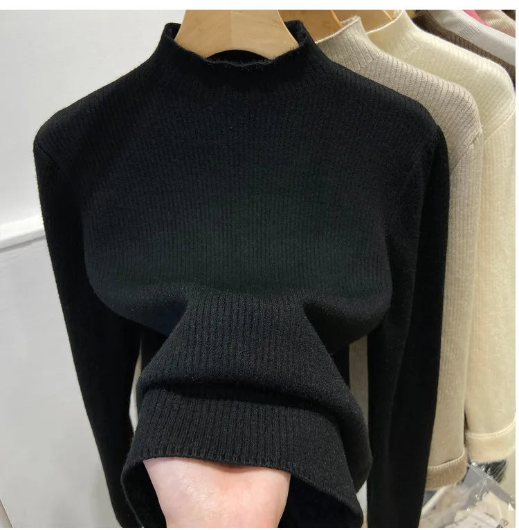 Women's Fleece-Lined Turtleneck Sweater Zenflow Active