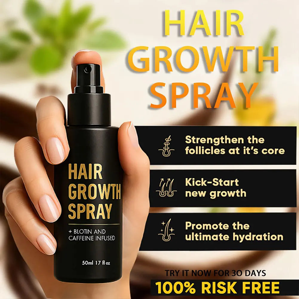 50ml Hair Growth Spray Thicker. Fuller. Stronger. Naturally. - Zenflow Active
