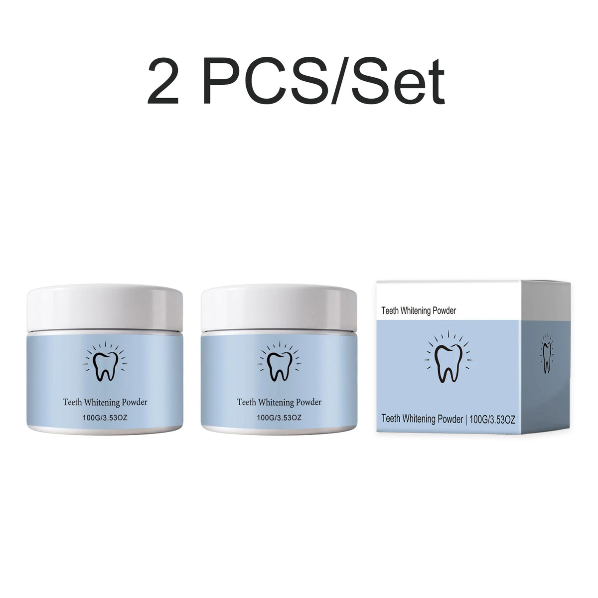 Teeth Whitening Powder Deep Cleaning Stain Remover - Zenflow Active