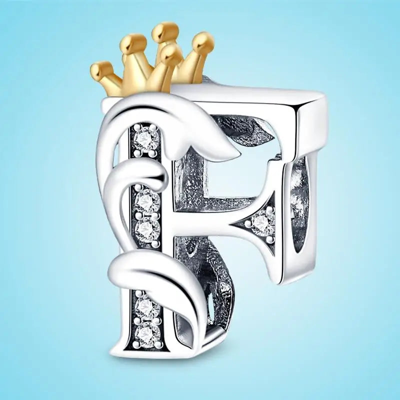Charms Fit Original Bracelet A-Z Alphabet Charms Beads 925 Sterling Silver 26 Letters Charm for Women Girl DIY Fine Jewelry Gift - Zenflow Active