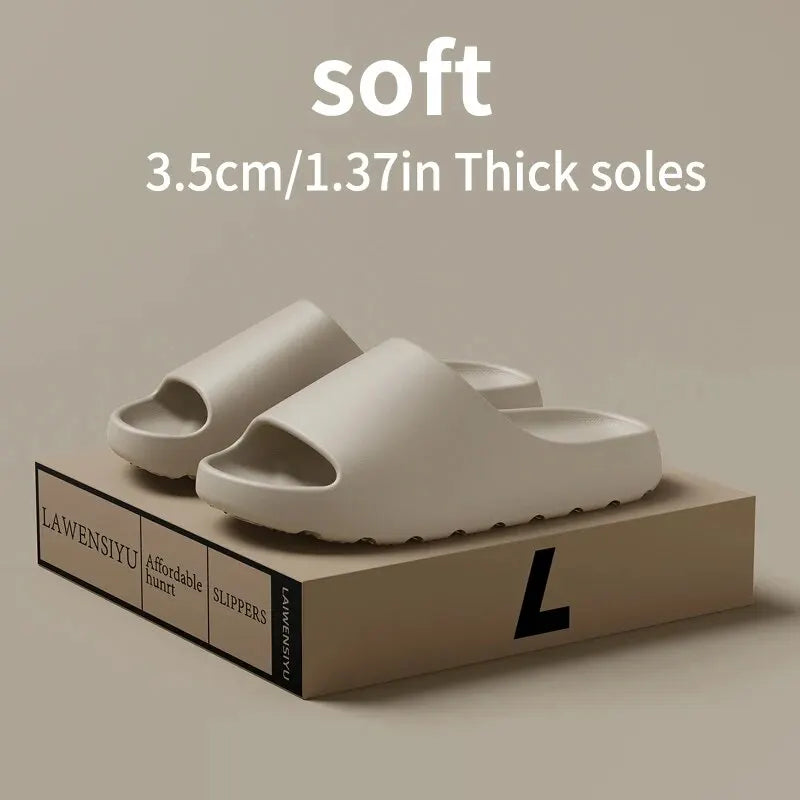 Coconut Cloud Sandals — Thick-Sole, Non-Slip, Unisex Summer Slides - Zenflow Active