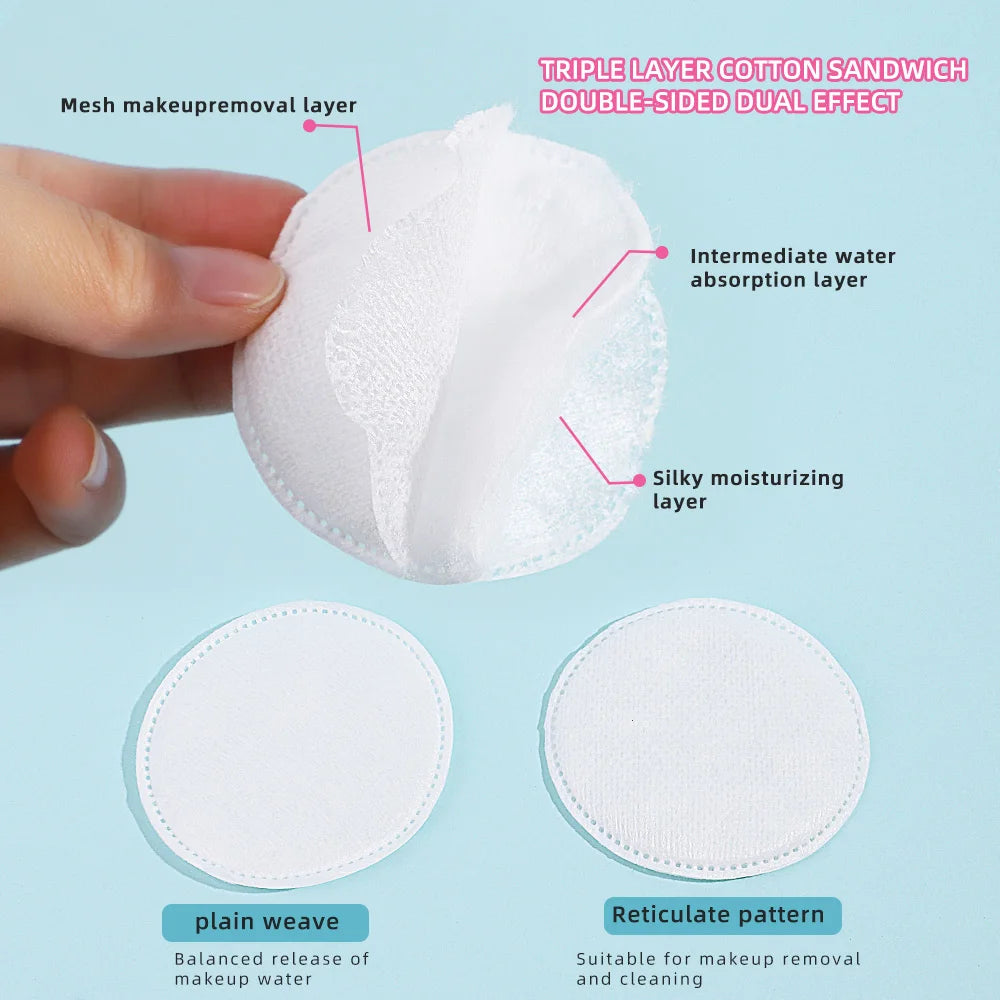 Plant-Fibre Double-Sided Makeup Remover Pads Zenflow Active