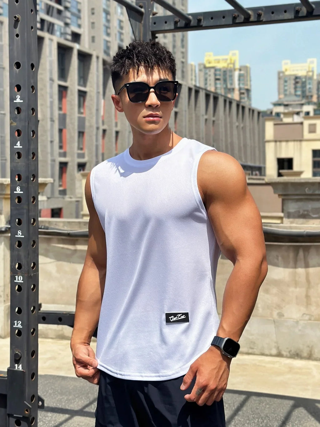 Men's Gym Tank top, Sleeveless Shirt, Breathable Sports Vest - Zenflow Active