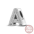 Charms Fit Original Bracelet A-Z Alphabet Charms Beads 925 Sterling Silver 26 Letters Charm for Women Girl DIY Fine Jewelry Gift - Zenflow Active