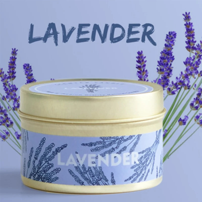 Smokeless Scented Aromatic Candles Creative Travel Tin Natural Soy Wax Scented Candles Wedding Decorative Candle Guest Gifts Box - Zenflow Active
