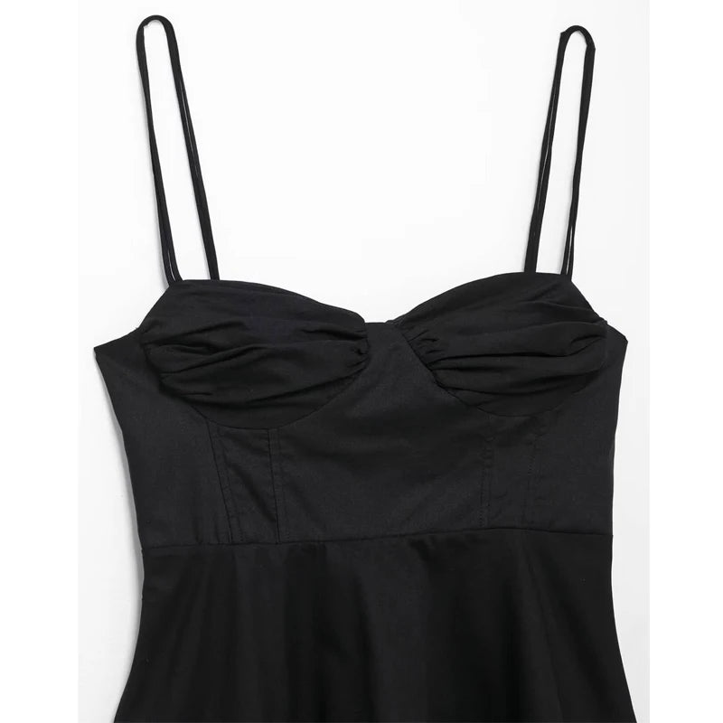 Women's Black Backless Corset Crop Top Zenflow Active