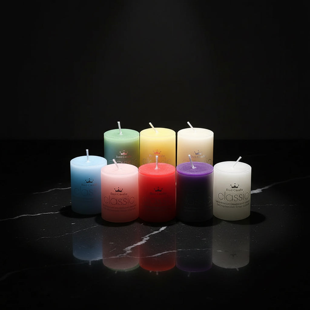 Classic Colored Pillar Candles for Home Decor Long Burning Time Ideal for Romantic Ambiance and Relaxation - Zenflow Active