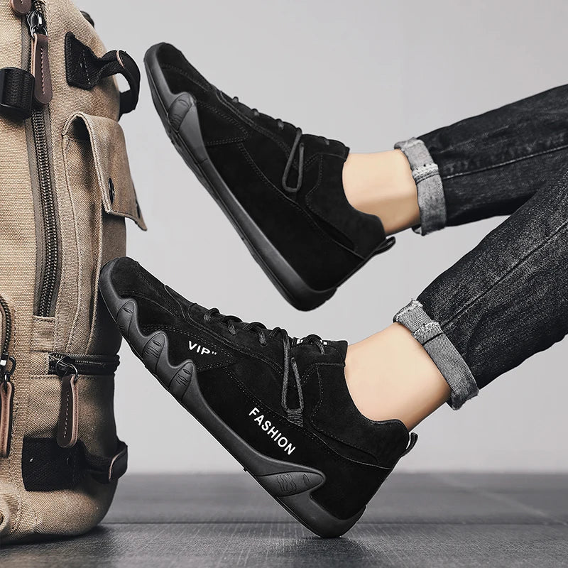 Men's All-Season Hiking & Casual Sneakers — Anti-Slip, Lace-Up, Lightweight - Zenflow Active