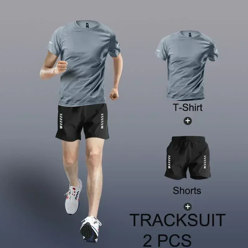Men's Sportwear 2-4 PCS Sets Tracksuit Quick Drying - Zenflow Active