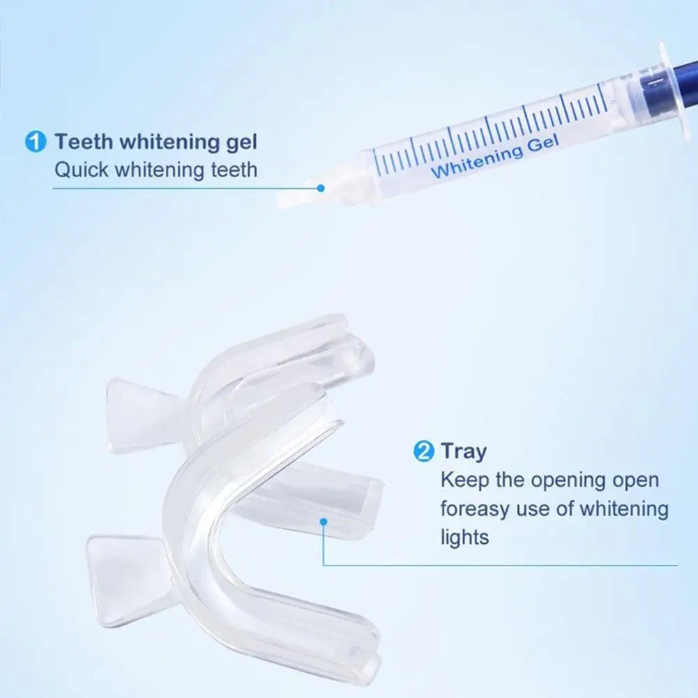 Professional Teeth Whitening Kit Gel LED Light
