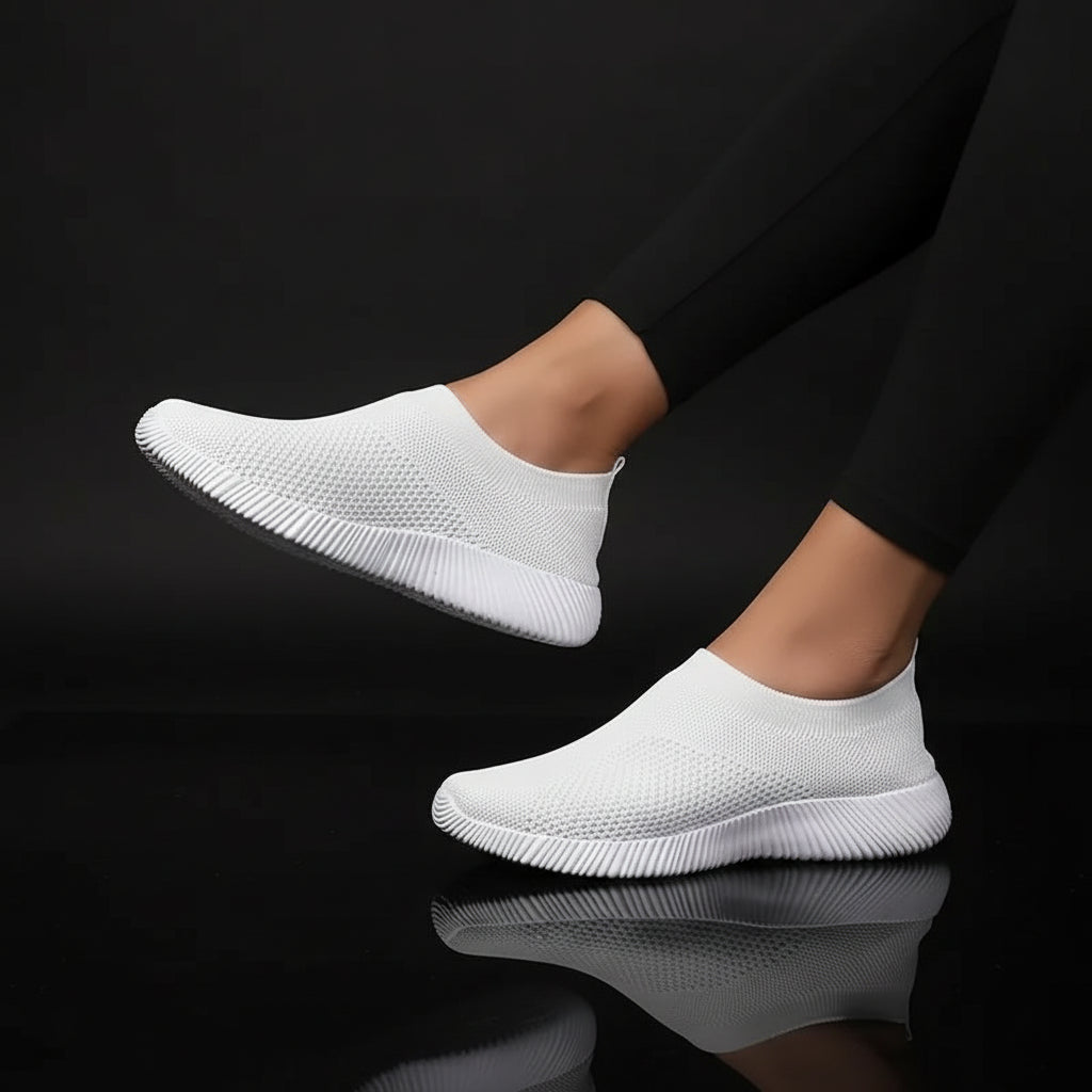 Women's Mesh Slip-On Sneakers — Lightweight, Breathable, EVA Sole, Casual & Sport - Zenflow Active