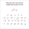 Custom Personalized Signature Name Necklace Stainless Steel Handmade Cursive Name Choker Jewellery Birthday Gift for Women - Zenflow Active