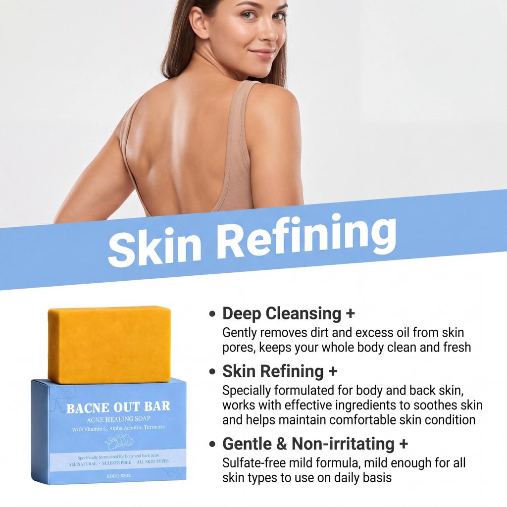 Turmeric & Vitamin C Exfoliating Soap Bar | Bacne, Acne & Deep Cleanse – 100g - Zenflow Active