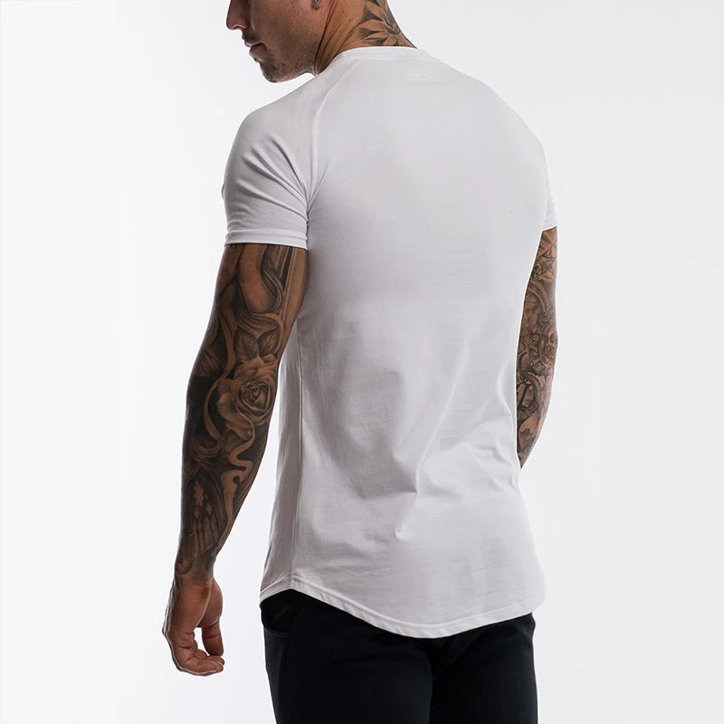 Men Cotton Breathable Fitness Short Sleeve T-shirt - Zenflow Active