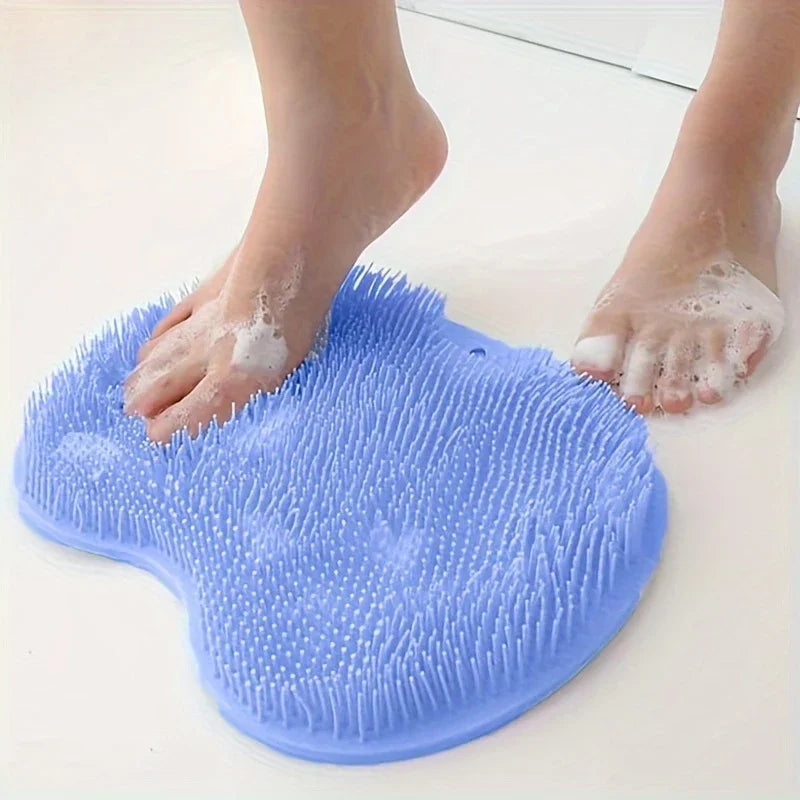 Shower Foot Scrubber Mat | Anti-Slip Exfoliating Foot Massager Pad for Bathroom - Zenflow Active