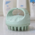 Wheat Straw Silicone Scalp Massager & Shampoo Brush - Eco-Friendly Hair Scrubber Zenflow Active