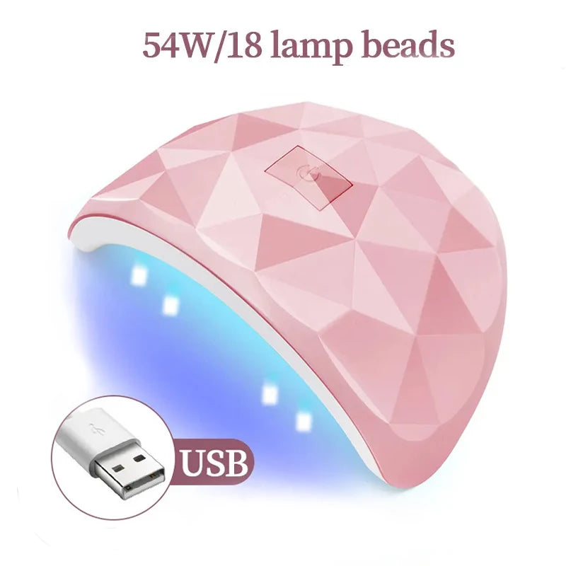 UV/LED Nail Curing Lamp 88W – 18 LEDs, Eye Protection | Home & Salon Use - Zenflow Active