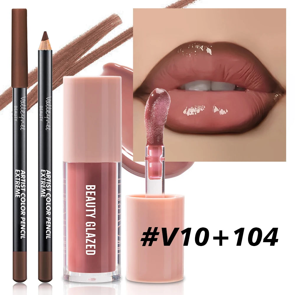 2pcs/Set Velvet Texture Lip Makeup