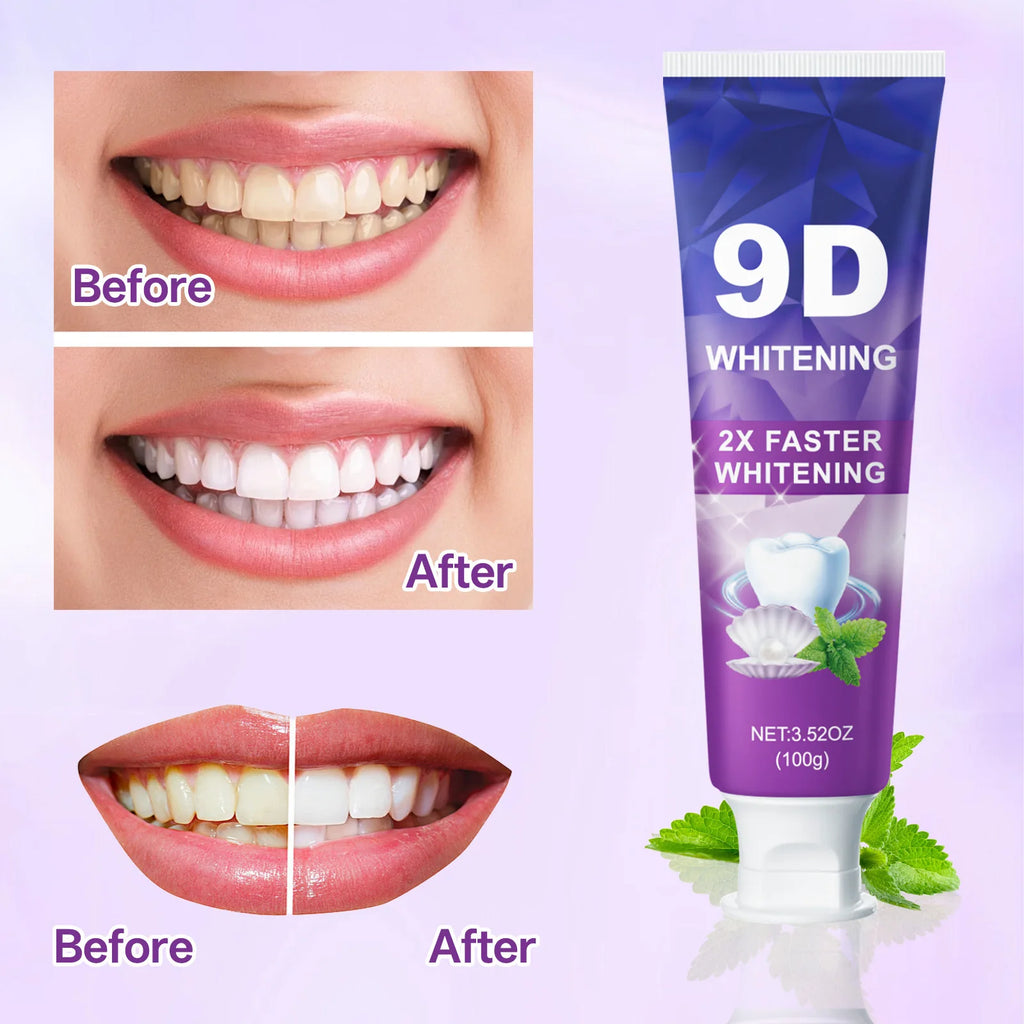 9D 5DPurple Teeth Whitening Toothpaste - Zenflow Active