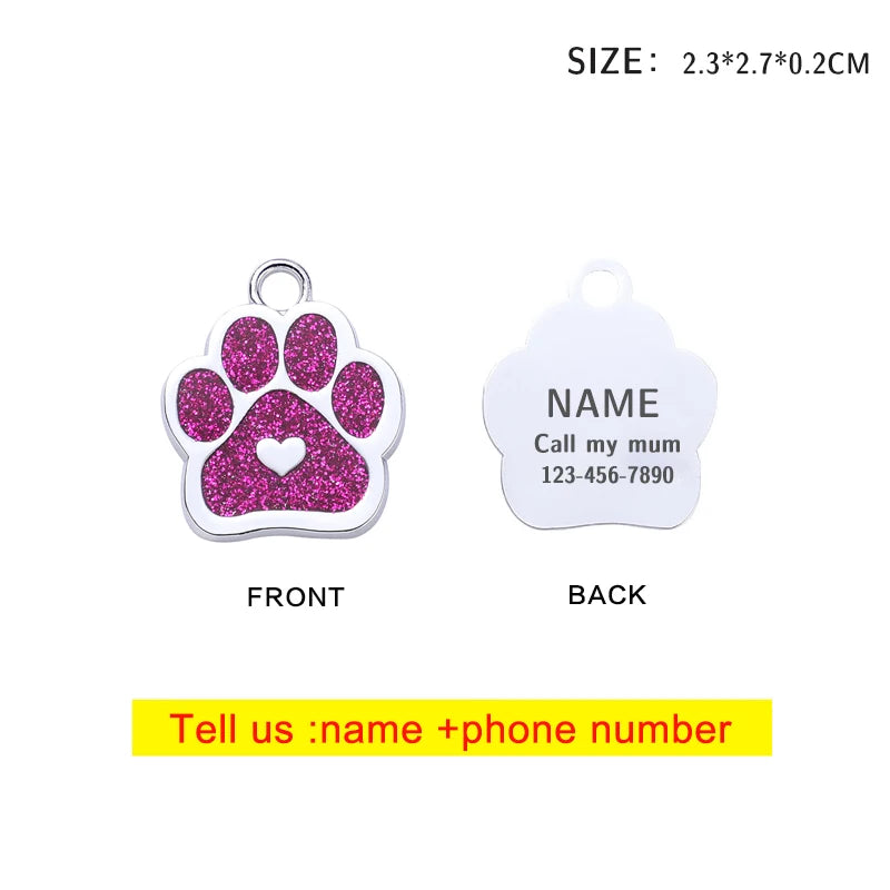 Personalised Pet ID Tag | Custom Laser-Engraved Dog & Cat Tag - Zenflow Active