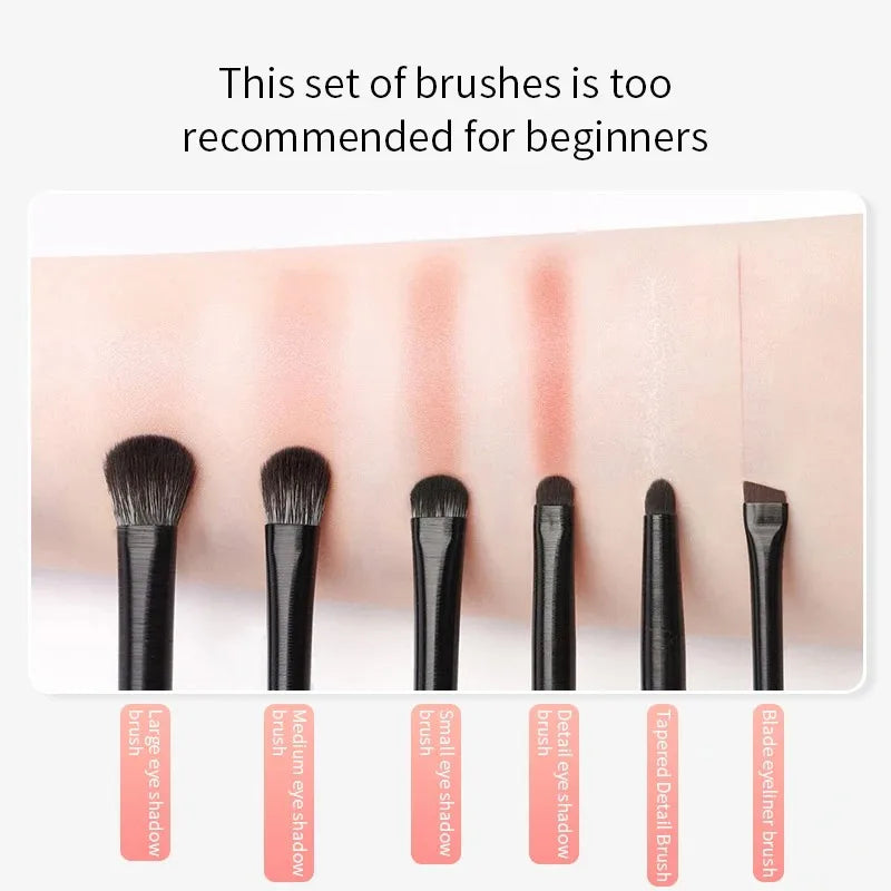 Natural Eye Makeup Brushes Set - Zenflow Active