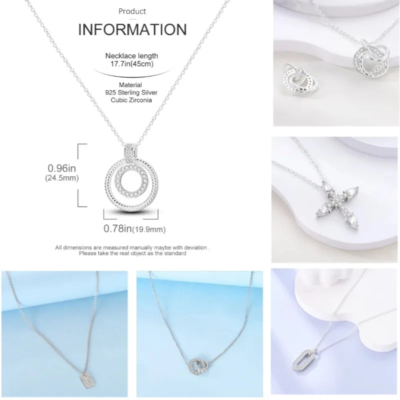 Butterfly Necklace 925 Sterling Silver Original Dragonfly Luminous Firefly Zircon Pendant Chain Link For Women Fine Jewelry Gift - Zenflow Active