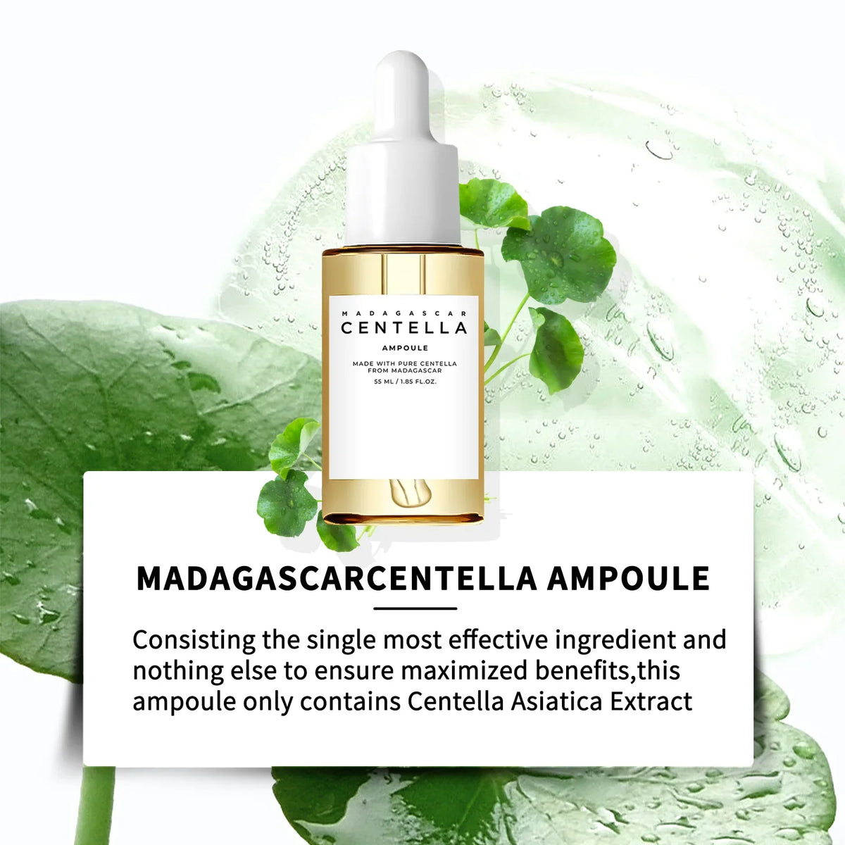 Madagascar Centella Asiatica Soothing Ampoule Serum - Zenflow Active