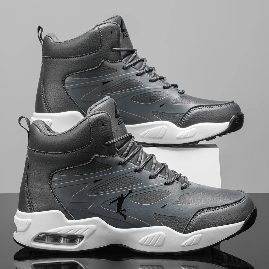 Men's High-Top Air-Cushion Basketball Shoes | Breathable Non-Slip Outdoor Sneakers - Zenflow Active