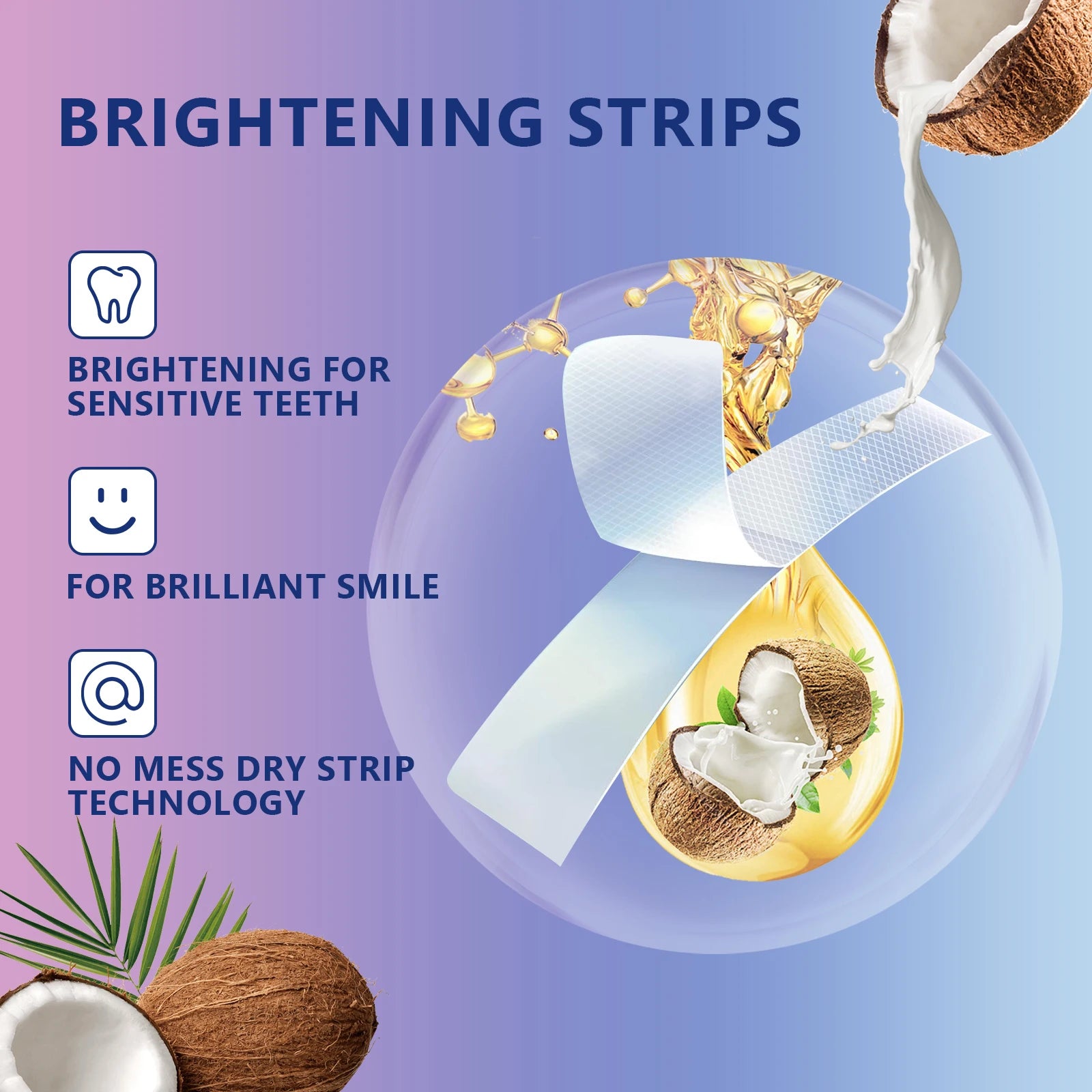 14 Teeth Whitening Strips Improve Dental health Mint Oral Hygiene Cleaning Gel
