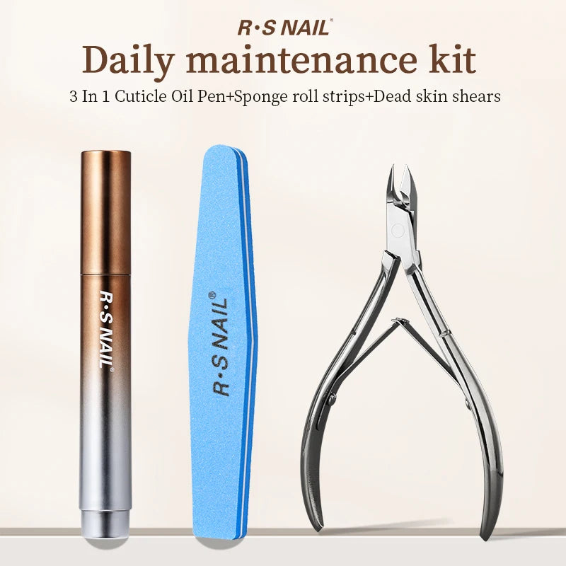 3-in-1 Cuticle Oil Pen with Ceramic Nail Pusher | Cuticle Nourishment & Repair Pen for Dry & Damaged Nails - Zenflow Active