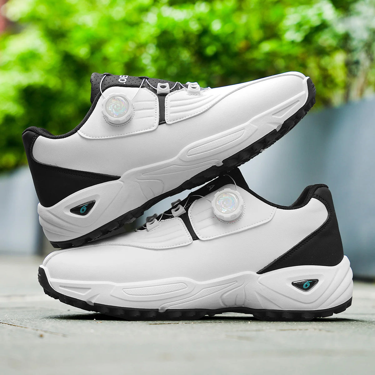 Men's Golf Shoes | Non-Slip Rotating Button Athletic Shoes for Ultimate Comfort - Zenflow Active