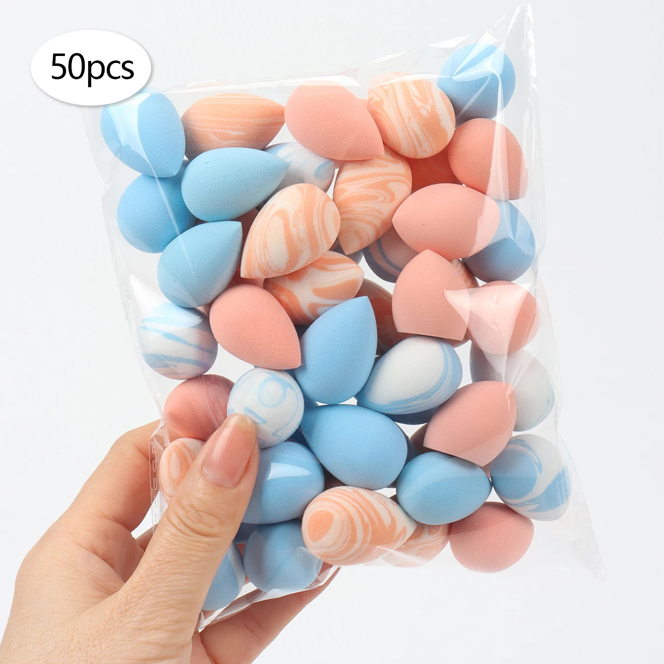 10/20/30/50/100Pcs Mini Makeup Sponges, Expand When Exposed to Water, Can Be Used Both Wet and Dry, Suitable for All Skin Types