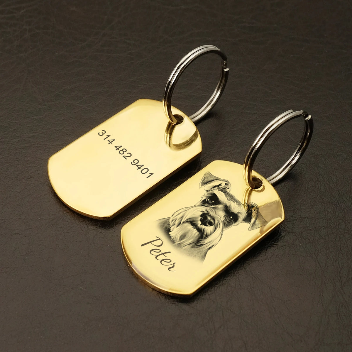 Personalised Pet Photo ID Tag | Custom Dog & Cat Collar Tag - Zenflow Active