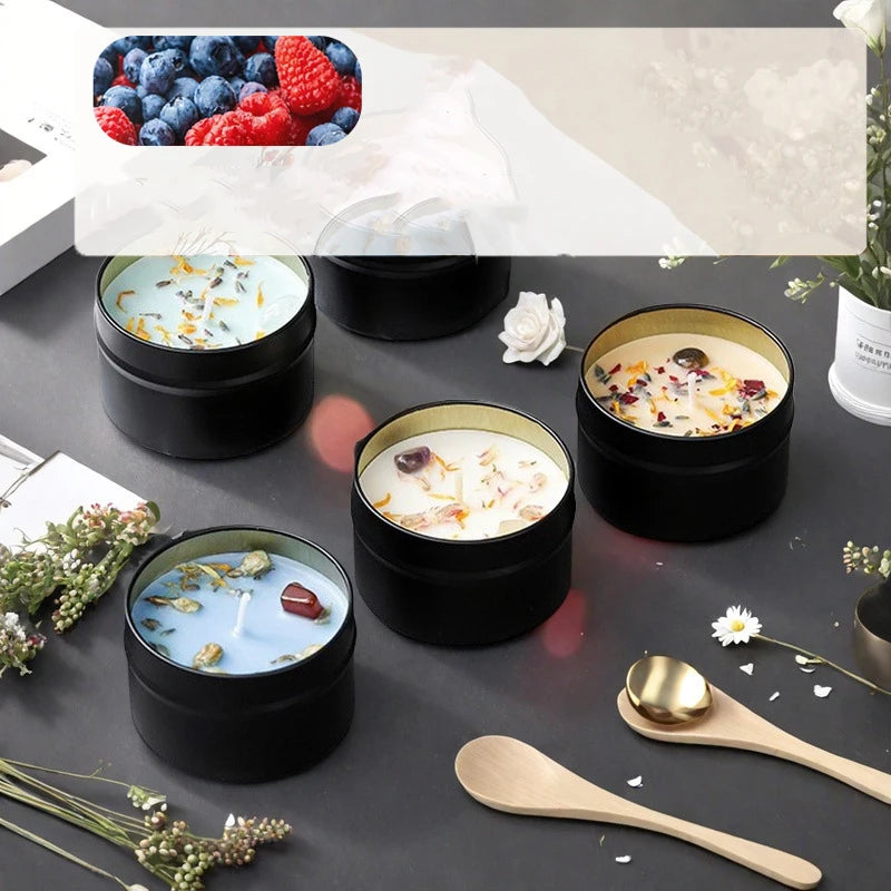 Crystal scented candles, high-end iron cans, soy wax, Zenflow Active