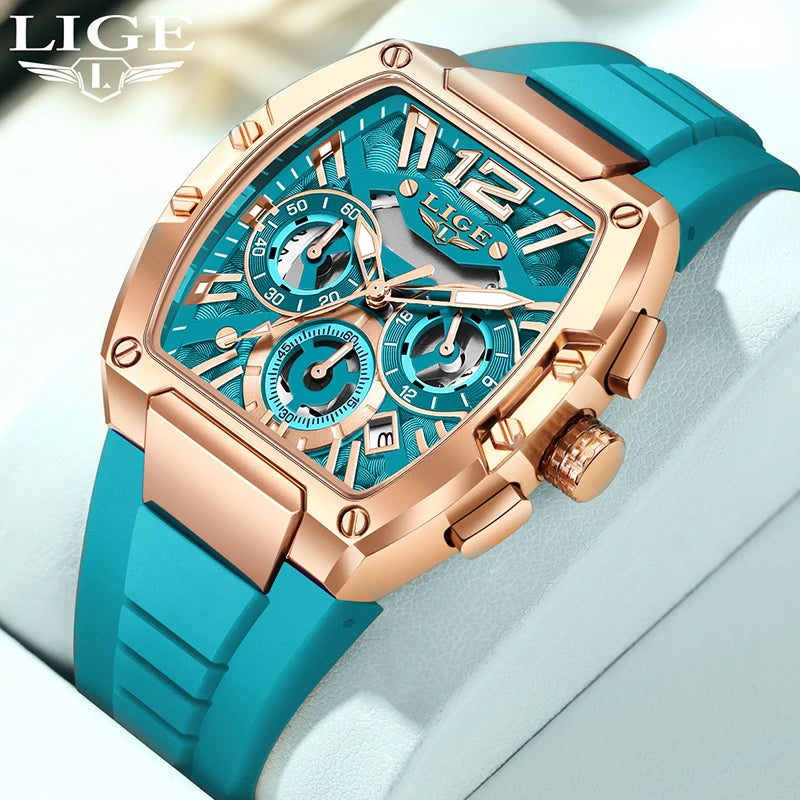 LIGE Men's Chronograph Sports Watch - Zenflow Active