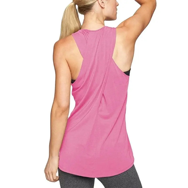 Women Yoga Top Sport Shirts High Elastic Gym Running Breathable sleeveless T-Shirts Thumb Hole Gym Tops Sports Wear Yoga Suit - Zenflow Active