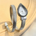 Elegant Ladies' Water - Drop Headed Watch with Snake - shaped Band - Zenflow Active