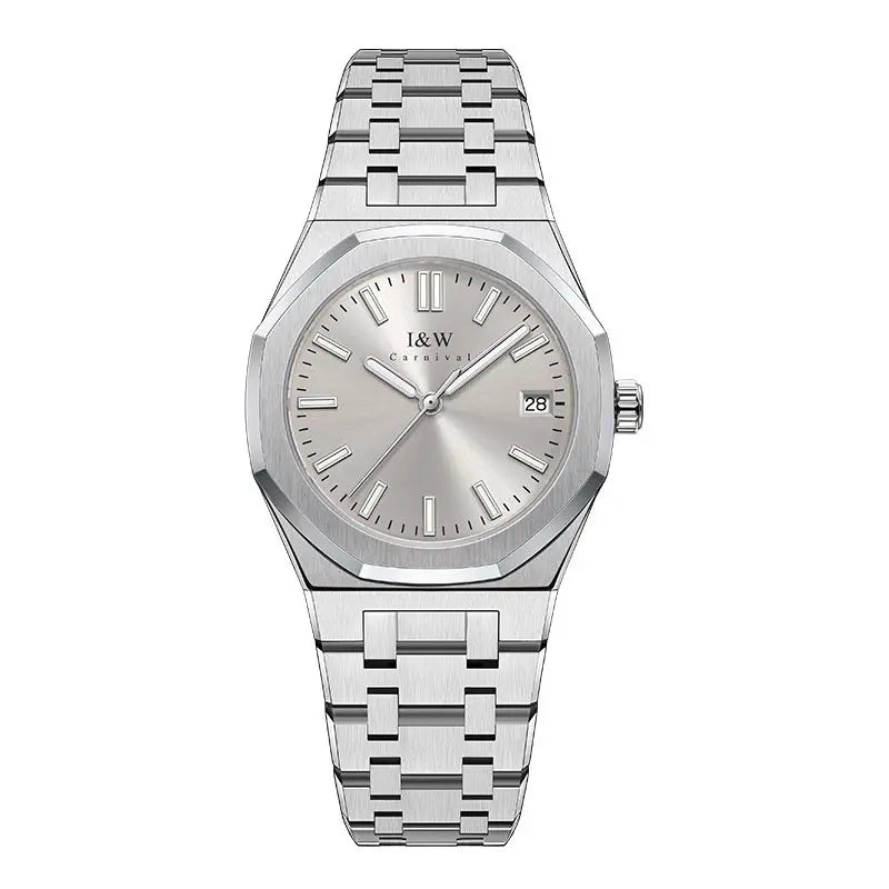CARNIVAL Women's Swiss Quartz Watch — Sapphire Crystal, Ultra-Thin, Luminous, Date Display - Zenflow Active